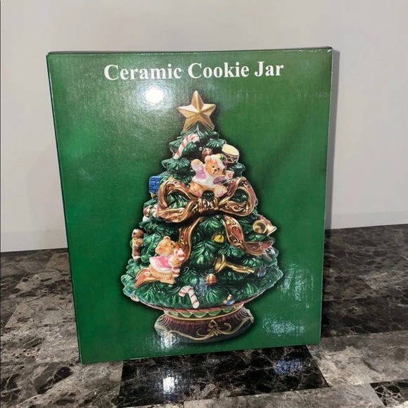 vintage Christmas cookie jar - Picture 2 of 5